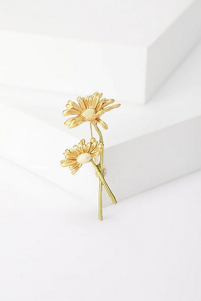 MayTree Brosche "Margaritenblüte", gold (Stück, 1-tlg), Metallbrosche in Fo günstig online kaufen