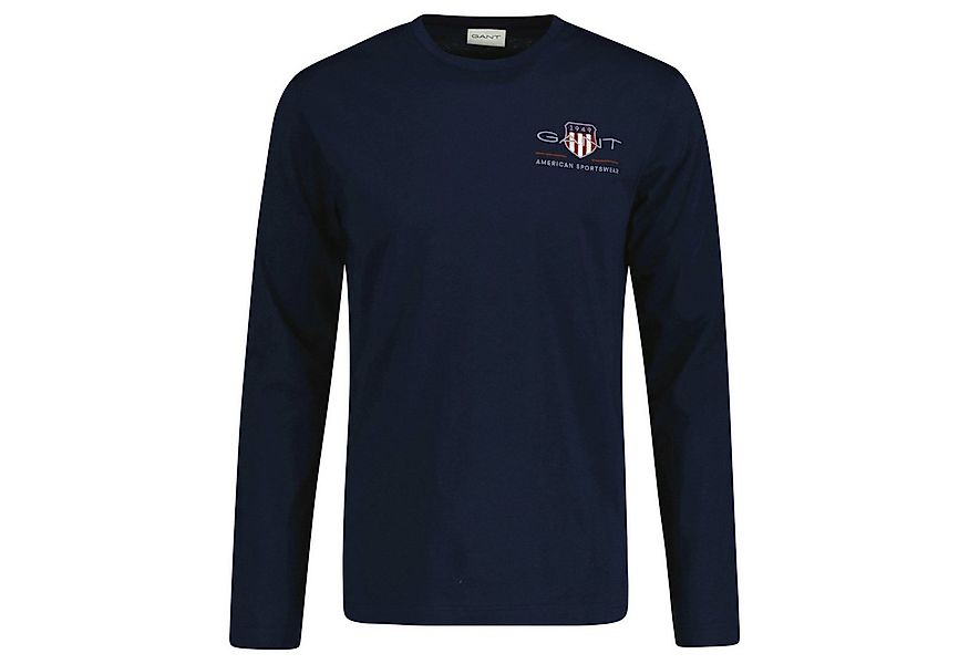 Gant T-Shirt Herren Longsleeve 1er Pack Baumwolle (Packung, 1er Pack) günstig online kaufen