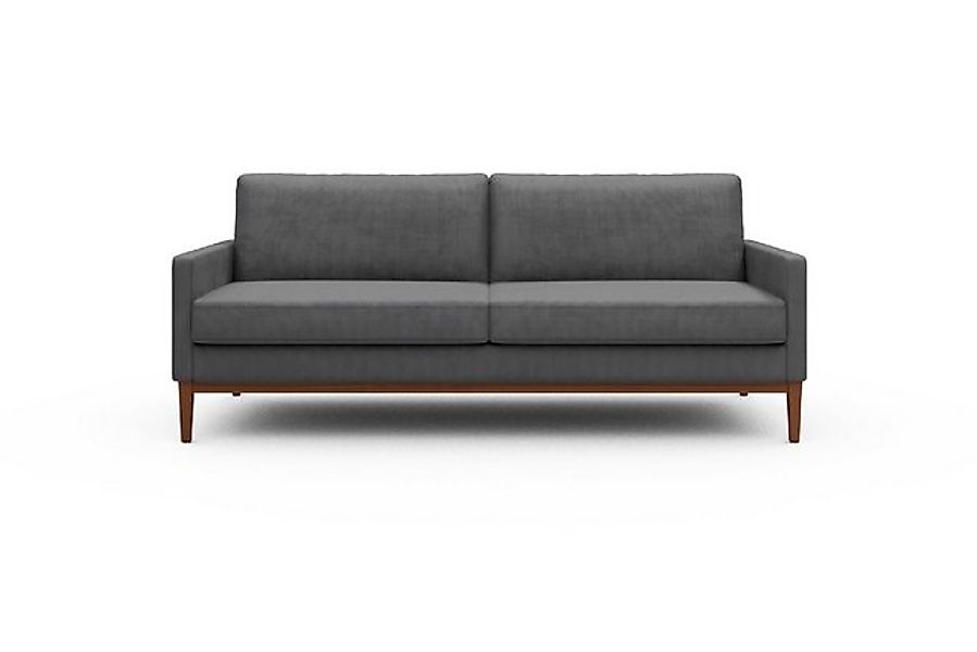 moebelfaktor Sofa Bodo 3-Sitzer, Retro-Design, elegante Linien, stabile Hol günstig online kaufen