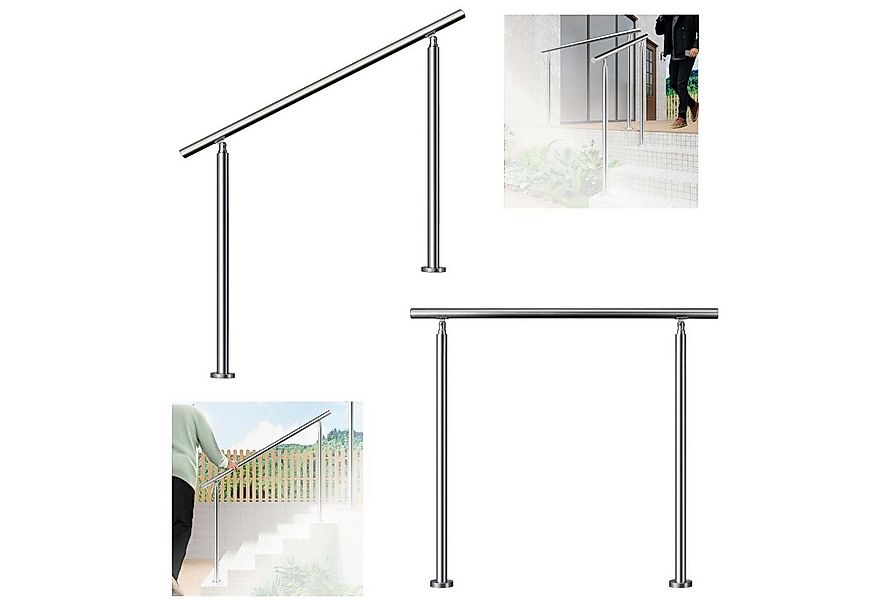 Duschparadies Handlauf Eingangsgeländer, Geländer Edelstahl Handlauf, Trepp günstig online kaufen