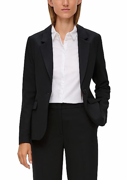 s.Oliver BLACK LABEL Kurzblazer mit Pattentaschen günstig online kaufen