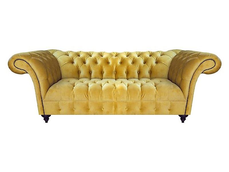 Xlmoebel Chesterfield-Sofa Wohnzimmer Sofa in Chesterfield Stil mit gelber günstig online kaufen