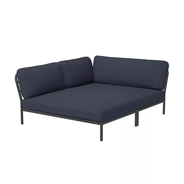 LEVEL Outdoor Eck-Sofa Lounge-Modul 5 Indigo Dunkelgrau Links günstig online kaufen