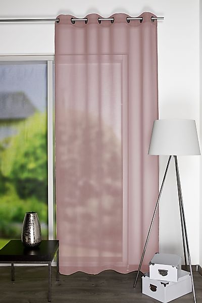 HOME WOHNIDEEN Vorhang Ösenschal Leinenstruktur Uni günstig online kaufen