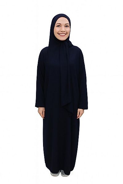 Aymasal Maxikleid Einteilige Abaya mit integriertem Hijab Gebetskleid islam günstig online kaufen