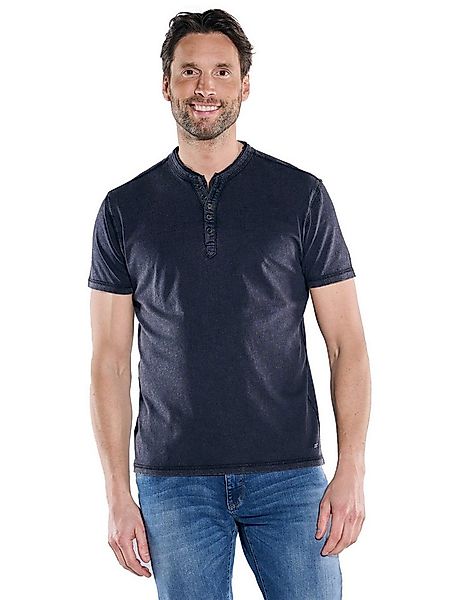 Engbers T-Shirt Herren Henley-Shirt regular, Saphirblau günstig online kaufen