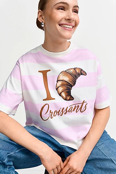 RICHROYAL T-Shirt oversized, croped, großes Frontmotiv, aus reiner Baumwoll günstig online kaufen
