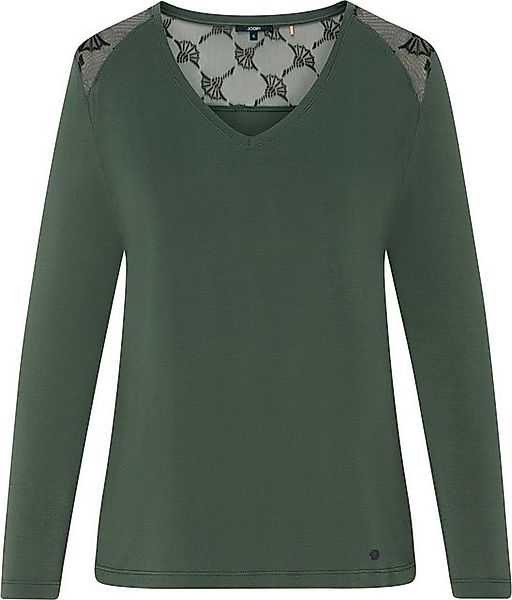JOOP! Bodywear Pyjamaoberteil JOOP! Sheer Luxury 642097 Langarm-Shirt garde günstig online kaufen