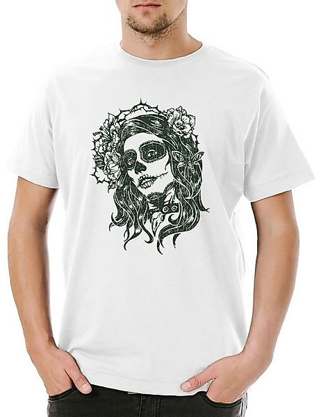 Urban Backwoods Print-Shirt Dia de Muertos II Herren T-Shirt Mexican Sugar günstig online kaufen
