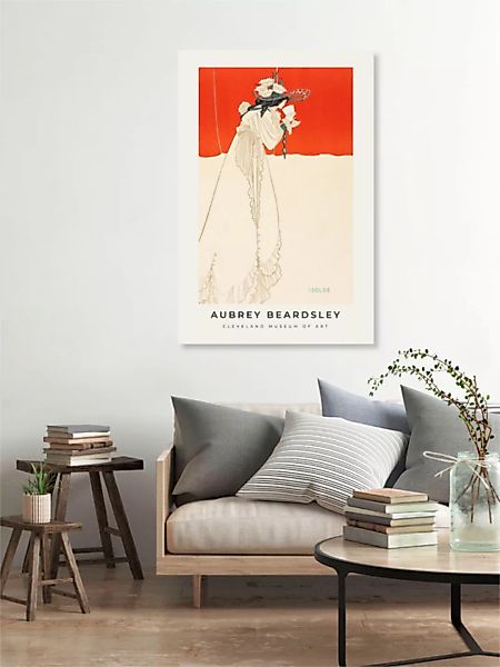 Poster / Leinwandbild - Aubrey Beardsley: Isolde günstig online kaufen