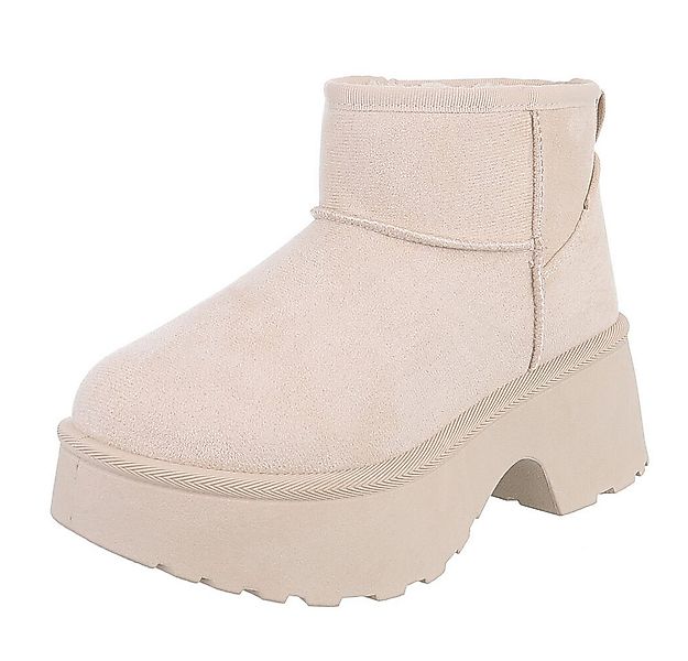 Ital-Design Plattform Ankle Boots für Damen – Stilvoll & Bequem Snowboots ( günstig online kaufen