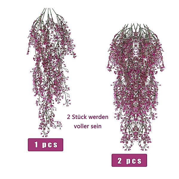 Kunstblumenstrauß Kunstblume 4 Stück Künstliche Wandblumen, günstig online kaufen