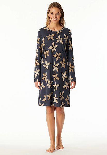 Schiesser Nachthemd "Comfort Nightwear", florales Muster, langärmelig, Sing günstig online kaufen