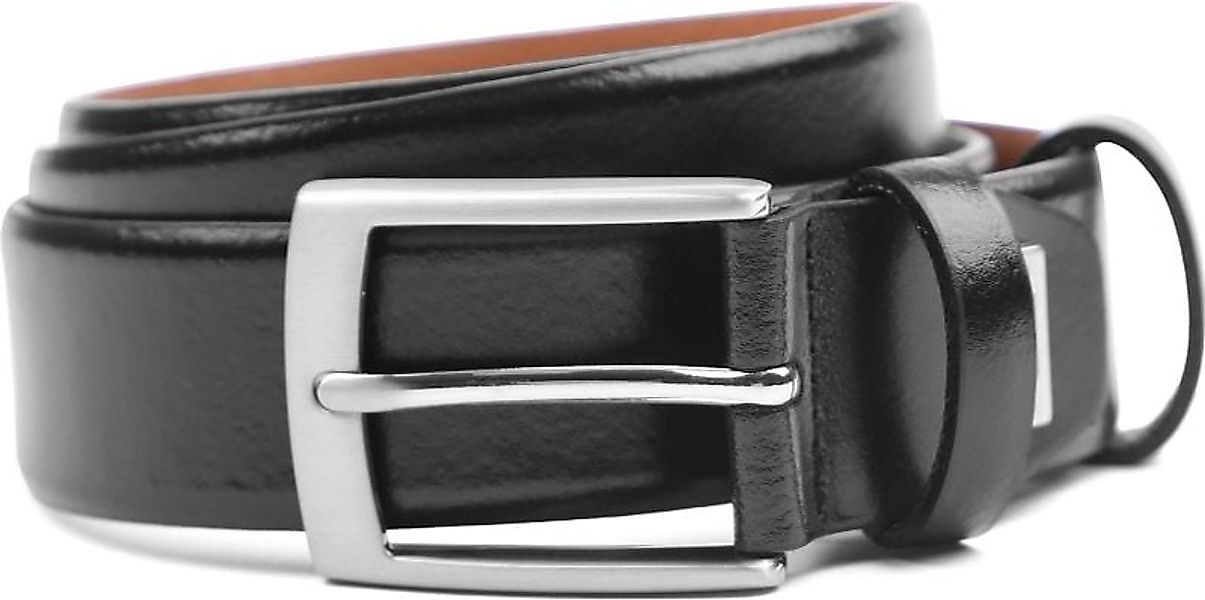 Profuomo Leder Gürtel Schwarz  - Größe 90 günstig online kaufen