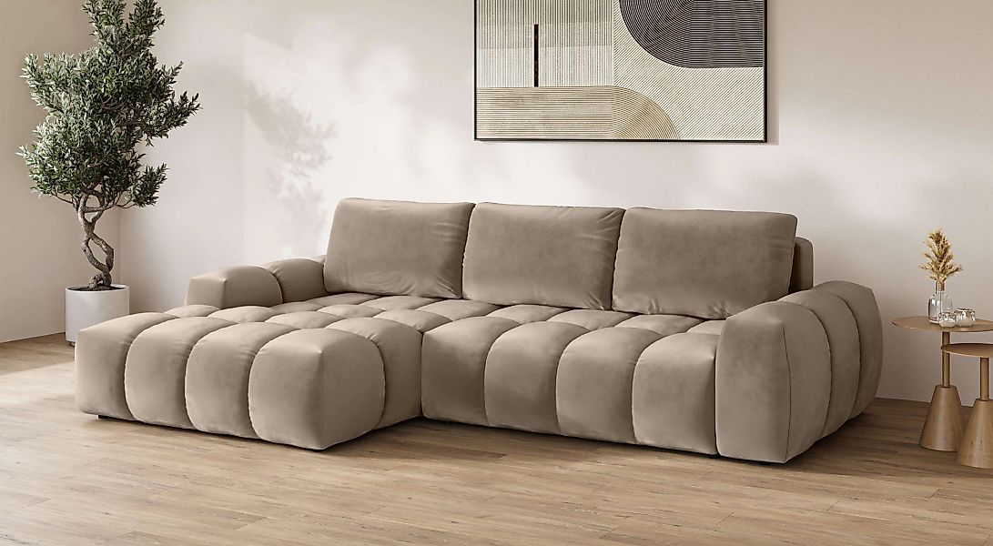 INOSIGN Ecksofa »AZITA klein optionale Schlafsofa mit Bettkasten, B/T/H: 27 günstig online kaufen