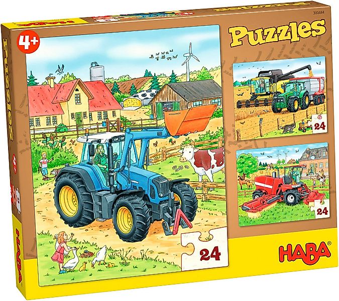 Haba Puzzle Traktor und Co., 72 Puzzleteile günstig online kaufen