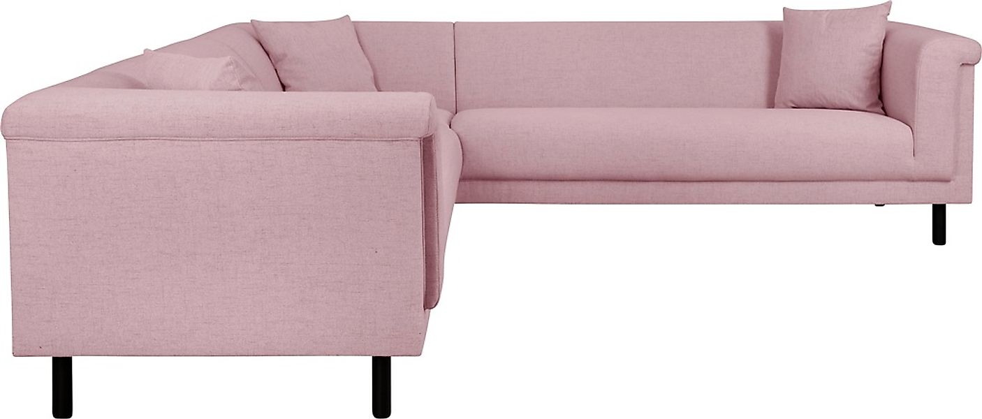 INOSIGN Ecksofa »AGNIA L-Form B/T/H: 244/244/71 cm«, incl. Zierkissen, glei günstig online kaufen