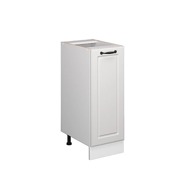 Vicco Apothekerschrank R-Line, Weiß Landhaus/Weiß, 30 cm ohne Arbeitsplatte günstig online kaufen