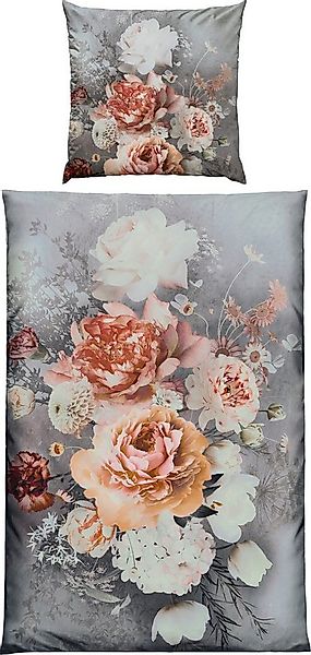 REDBEST Bettwäsche Bettwäsche, Polyester, Microfaser-Satin Blumen günstig online kaufen