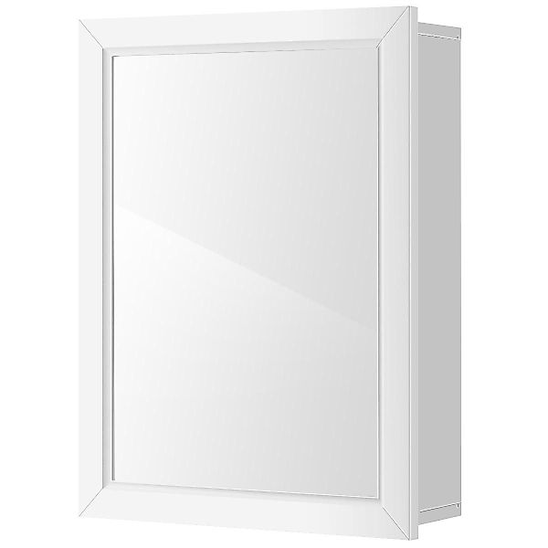 KOMFOTTEU Spiegelschrank Badschrank mit 2 Ablagen,aus günstig online kaufen