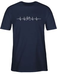 Shirtracer T-Shirt Herzschlag Fahrrad I Rad günstig online kaufen