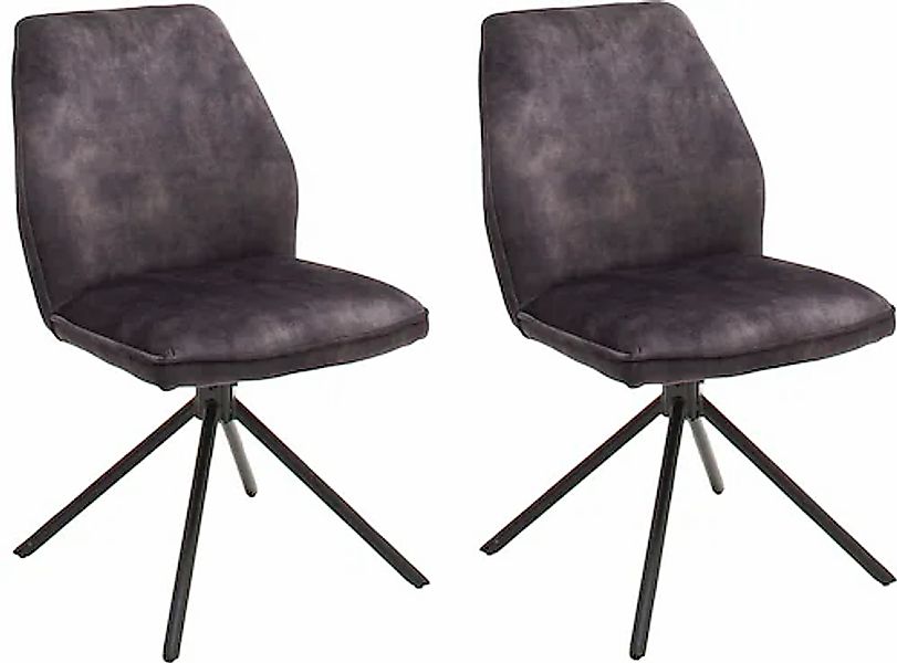 MCA furniture Esszimmerstuhl »Ottawa« (Set) 2 Stk.Vintage Veloursoptik mit günstig online kaufen