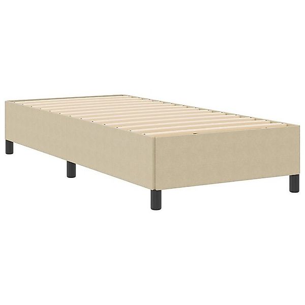 vidaXL Bett Bettgestell Lichtgrün Grau 90x200 cm Cordstoff (1-tlg) günstig online kaufen