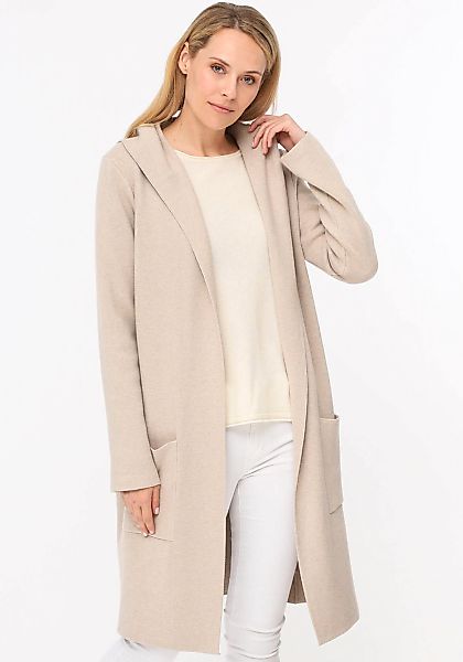 Zwillingsherz Strickjacke "Janina" Kapuze, Taschen, Langarm, knielang, ohne günstig online kaufen