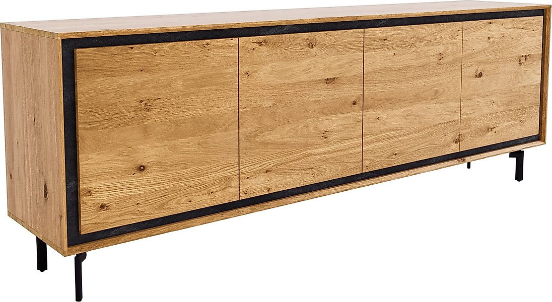 DELIFE Sideboard Stonegrace, Eiche Natur 200 günstig online kaufen