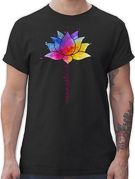 Shirtracer T-Shirt Namaste Lotusblüte I Meditation I Yoga I Mandala Spirit günstig online kaufen