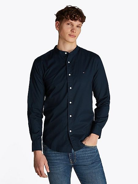 Tommy Hilfiger Langarmhemd FLEX POPLIN SOLID MAO Regular Fit SHIRT günstig online kaufen