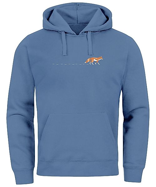 Neverless Hoodie Hoodie Herren Fuchs Fox günstig online kaufen