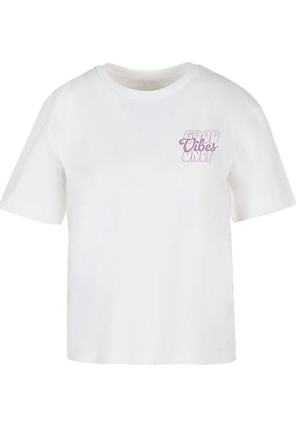 Miss Tee T-Shirt "Miss Tee Good Vibes Wording Tee" 1 Stk. günstig online kaufen
