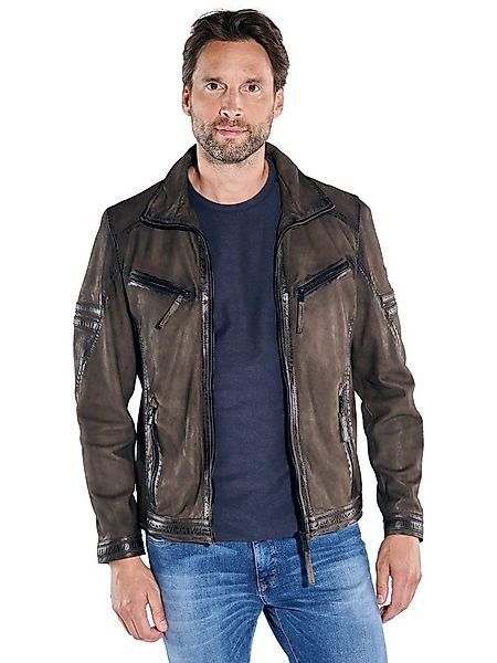 Engbers Lederjacke Herren Lederjacke aus Nubuk-Leder, Braun günstig online kaufen