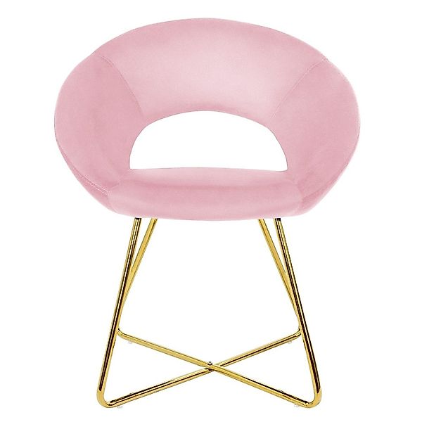 ML-DESIGN Stuhl Samtstuhl Esszimmerstuhl & Wohnzimmerstuhl mit goldenen Met günstig online kaufen