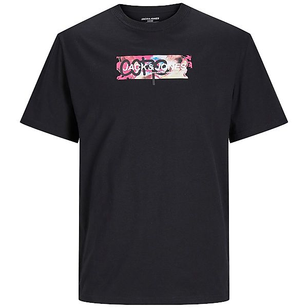Jack&Jones T-Shirt mit Print Farbe schwarz Größe: 3XL günstig online kaufen