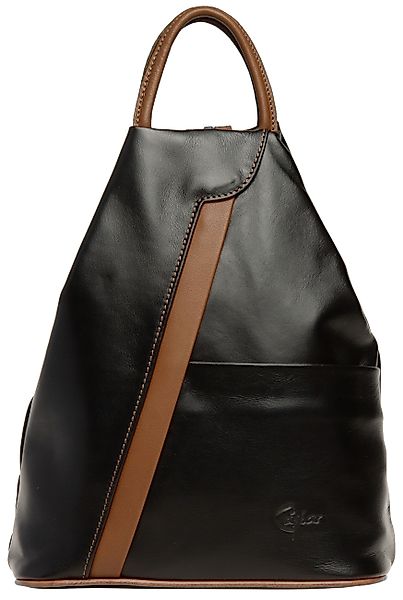 Caspar Cityrucksack 2in1 sportliche Leder Schultertasche günstig online kaufen