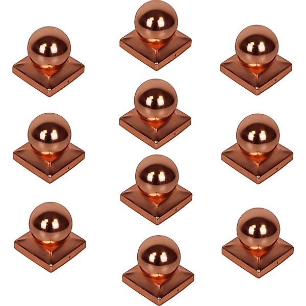 Holmwerk 10x Pfostenkappe Kupfer 121mm Kugel 12x12cm günstig online kaufen