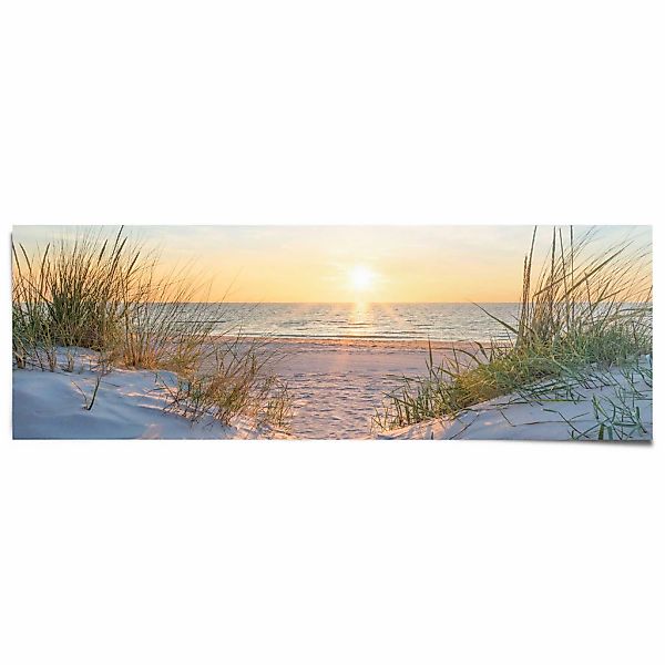 Reinders Poster "Golden Hour" Wohnzimmer - Sonnenuntergang - Strand - Meer günstig online kaufen