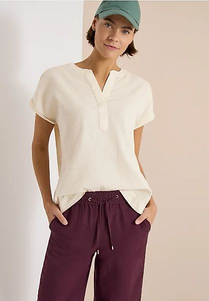 CECIL Dropped Shoulder Bluse in Seersuckerqualität günstig online kaufen