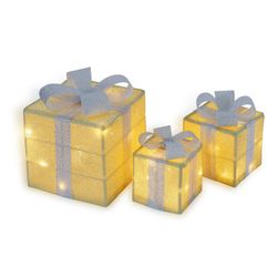 CCLIFE Weihnachtsfigur LED Geschenkbox 3er Set günstig online kaufen