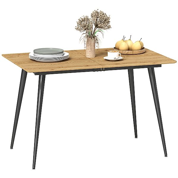 HOMCOM Esstisch ausziehbar 120/160 x 75 cm Küchentisch für 6-8 Personen, mo günstig online kaufen