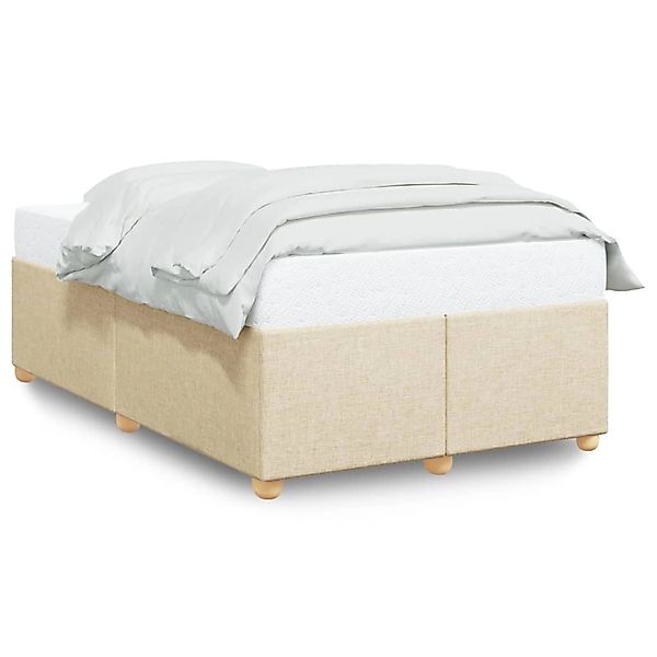 vidaXL Bettgestell ohne Matratze Creme 120x200 cm Stoff 3284727 günstig online kaufen