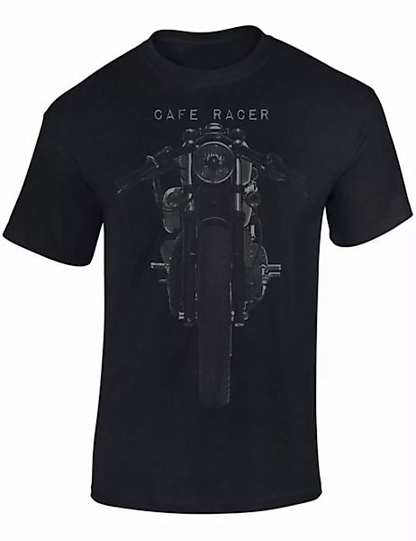 Baddery Print-Shirt Biker Shirt: Cafe Racer - Motorrad T-Shirt, hochwertige günstig online kaufen