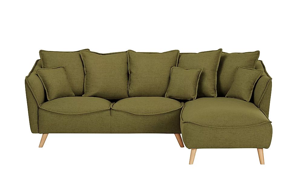 Ecksofa - grün - 80 cm - Polstermöbel > Sofas > Ecksofas - Möbel Kraft günstig online kaufen
