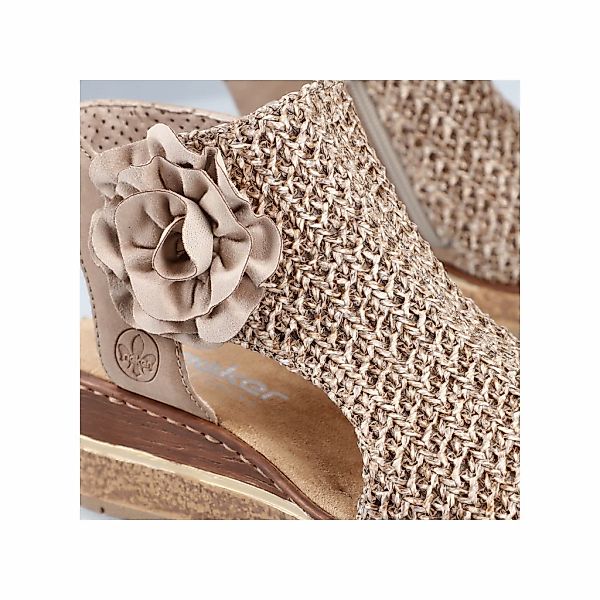 Rieker Schaftsandalette Keilsandale, Sommerschuh, Plateausandalette mit Blü günstig online kaufen