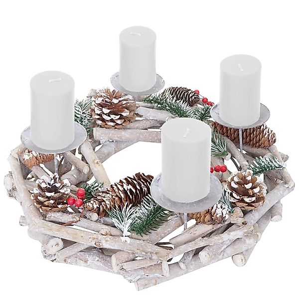MCW Adventskranz T867-R, Mit 4 Kerzenhaltern, günstig online kaufen