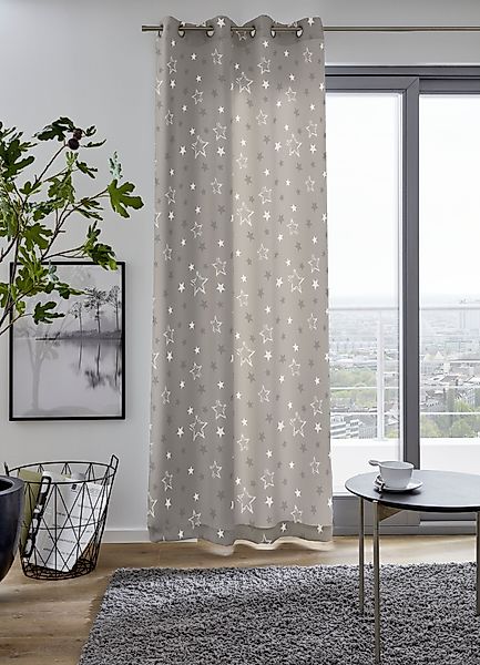 my home Vorhang STARRY, Ösen (1 günstig online kaufen