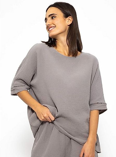 SASSYCLASSY Pyjamaoberteil Musselin Pyjama Shirt Damen SLEEPWEAR Kollektion günstig online kaufen