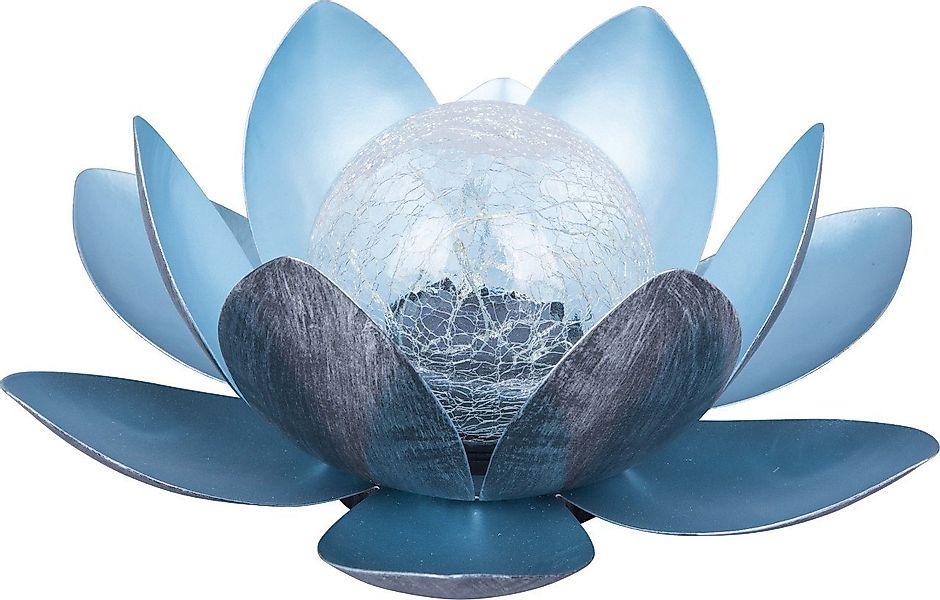 Trend Line LED Solarleuchte TrendLine LED Solarleuchte Seerose silber mit, günstig online kaufen